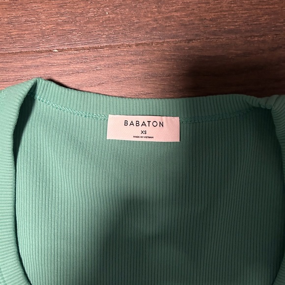 Babaton green ribbed bodysuit - Picture 2 of 2